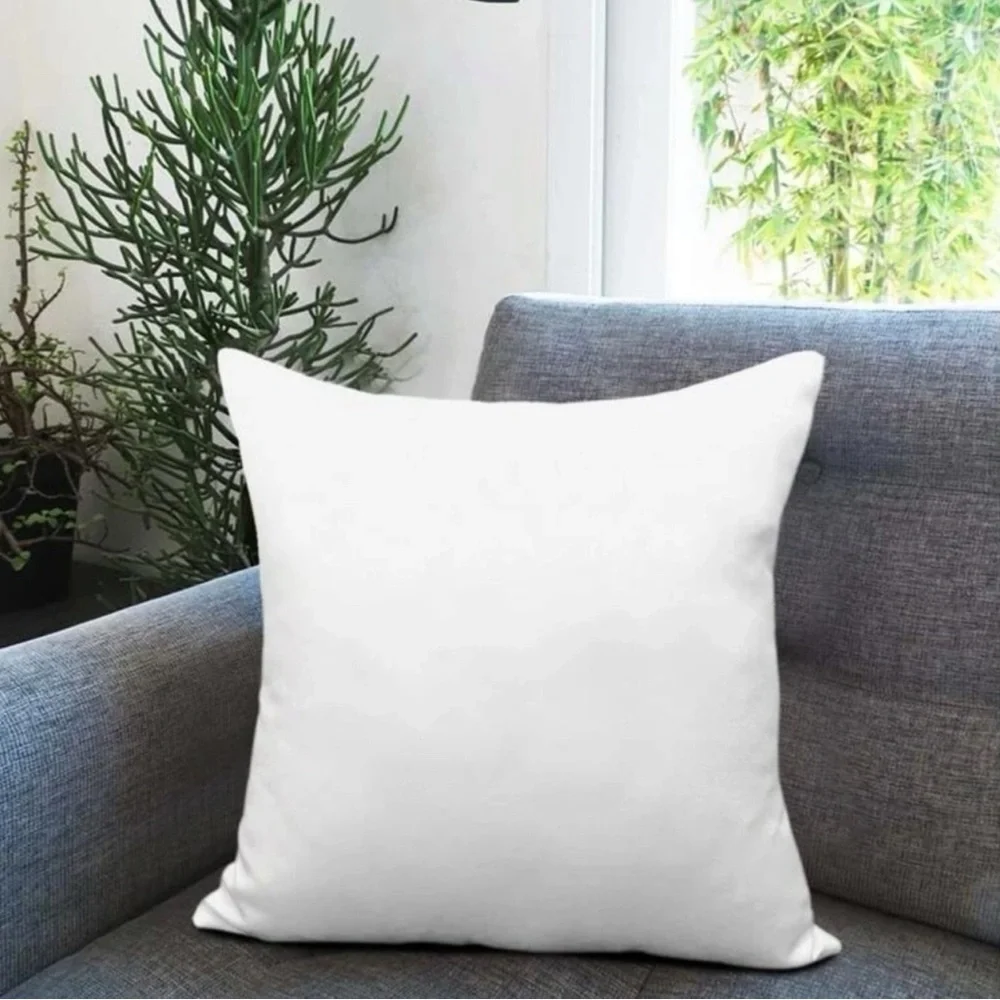 “Merry Christmas” Square Pillow Cover, Red, White, ~18 inches